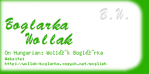 boglarka wollak business card